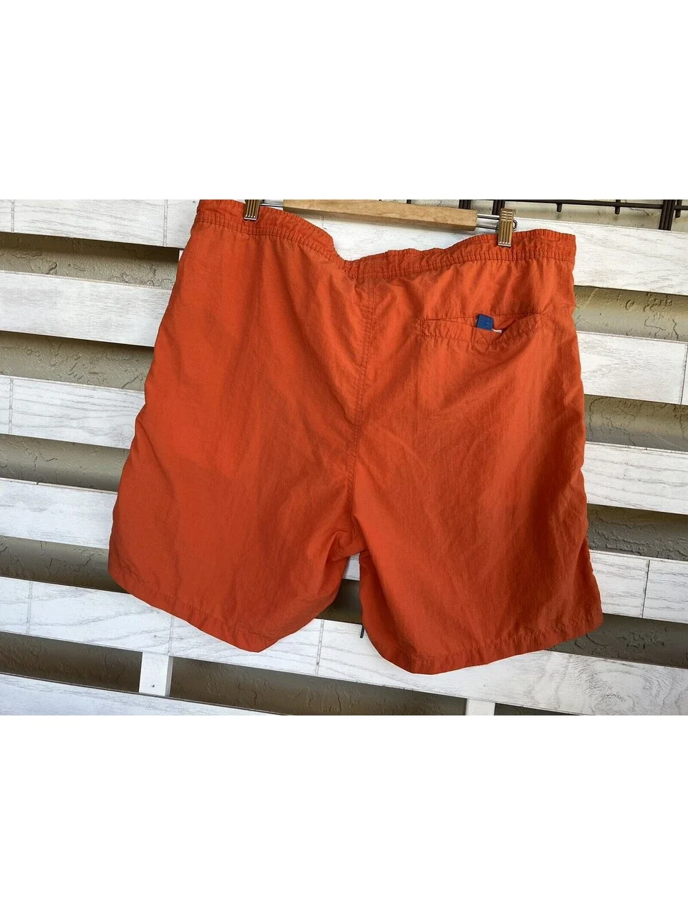 Chaps Ralph Lauren Men's Athletic Logo Swim Trunk Shorts Orange Size M